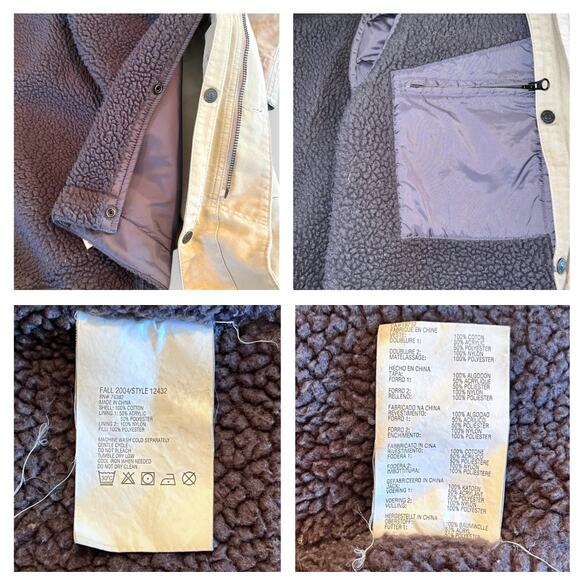 Timberland Weathergear Coat Beige Large - Picture 9 of 13